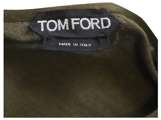 Camisola de manga única Tom Ford em caxemira verde - vista 4