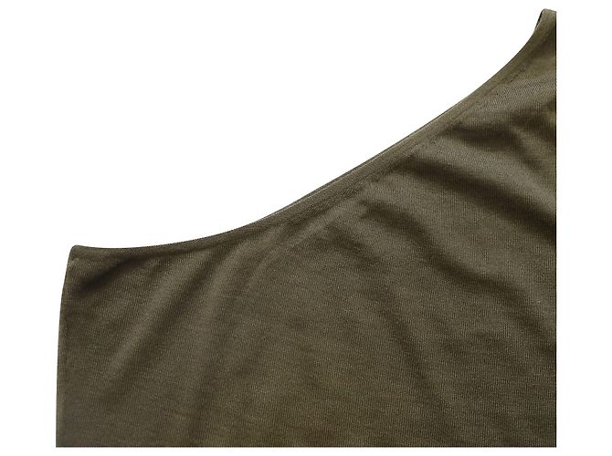 Camisola de manga única Tom Ford em caxemira verde - vista 5