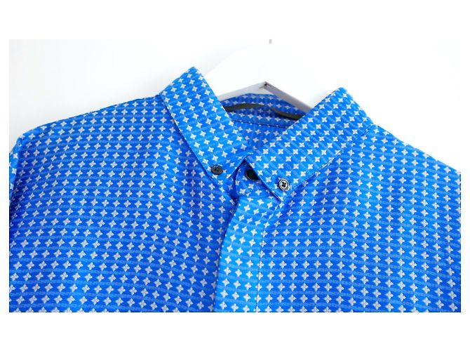 Haider Ackermann SS17 Camisa manga larga jacquard azul - vista 3
