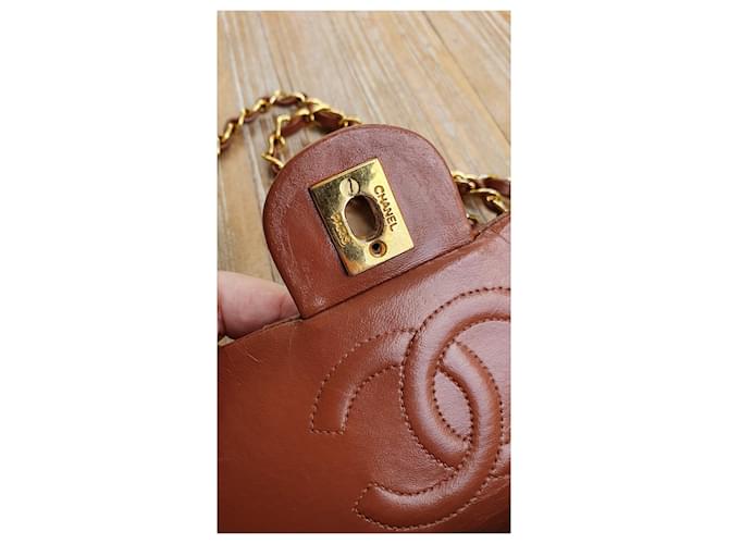 Timeless Chanel Mini Square Vintage Caramello - vista 11