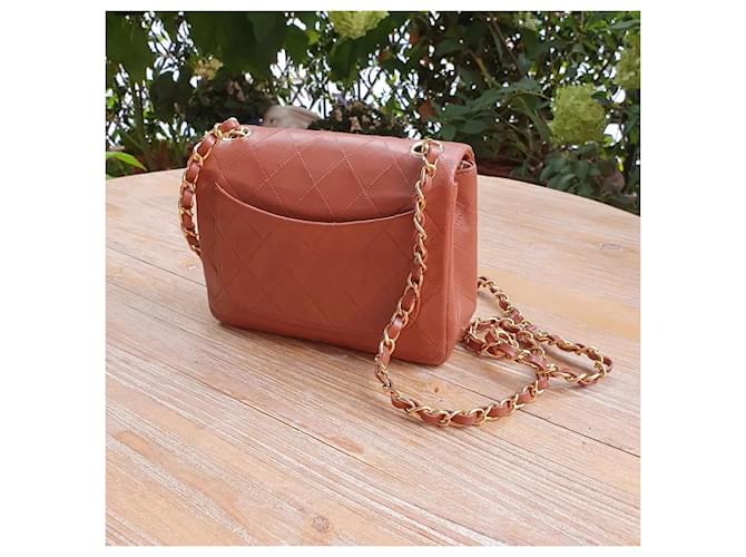 Timeless Chanel Mini Square Vintage Caramello - vista 2