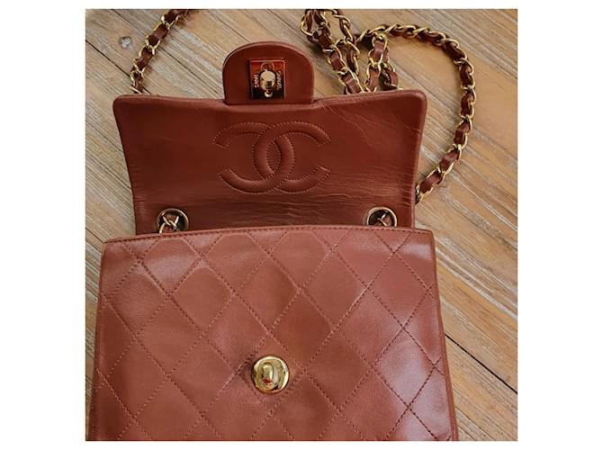 Timeless Chanel Mini Square Vintage Caramello - vista 4