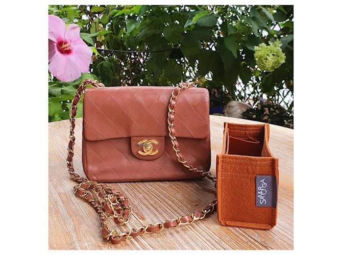 Timeless Chanel Mini Square Vintage Caramello - vista 6