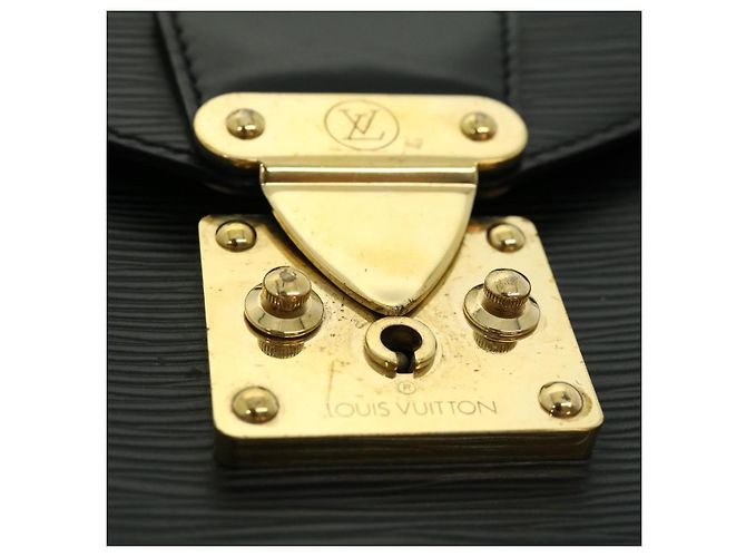 LOUIS VUITTON Bolso de mano Epi Monceau Negro M52123 Bases de autenticación de LV1472 - vista 17