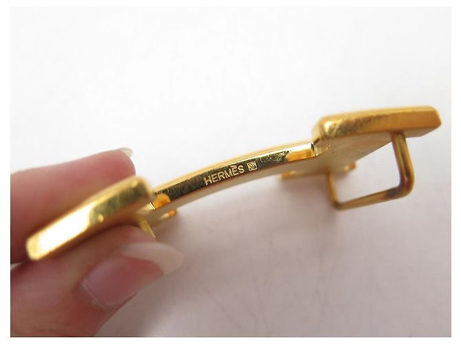 Hermès CINTURÓN HERMES HEBILLA H ORO ESLABONES REVERSIBLES 32 MM 90 CINTURÓN PIEL CUADRO NEGRO - vista 10