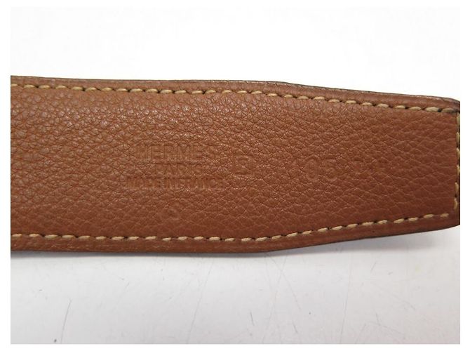 Hermès HERMES GÜRTELSCHNALLE H GOLD WENDEGLIEDER 32 MM 86 EPSOM GÜRTELKASTEN LEDER - Ansicht 11
