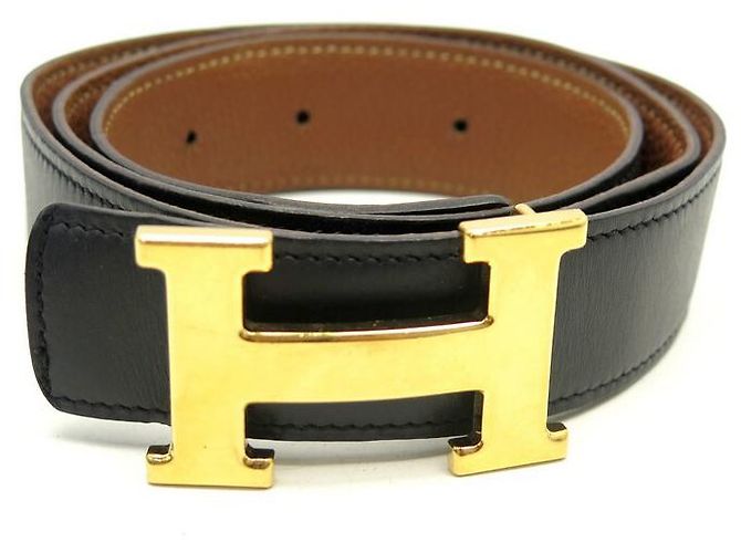 Hermès HERMES GÜRTELSCHNALLE H GOLD WENDEGLIEDER 32 MM 86 EPSOM GÜRTELKASTEN LEDER - Ansicht 2