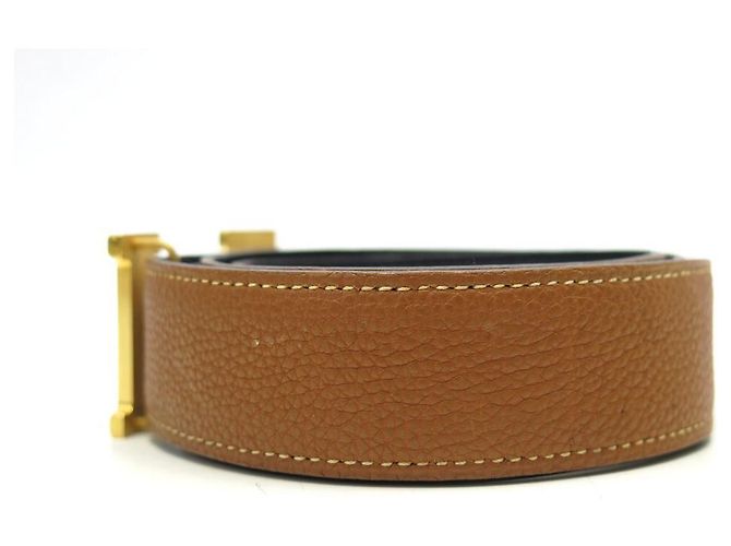 Hermès HERMES GÜRTELSCHNALLE H GOLD WENDEGLIEDER 32 MM 86 EPSOM GÜRTELKASTEN LEDER - Ansicht 3