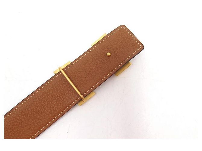 Hermès HERMES GÜRTELSCHNALLE H GOLD WENDEGLIEDER 32 MM 86 EPSOM GÜRTELKASTEN LEDER - Ansicht 6