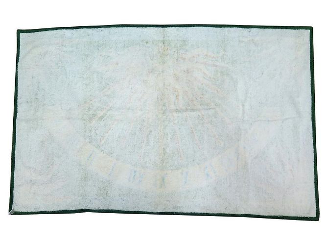 Hermès DRAP DE PLAGE HERMES CADRAN SOLAIRE SERVIETTE BAIN COTON VERT BEACH TOWEL - vue 4