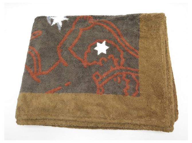 Hermès TELO MARE HERMES CONSTELLATIONS ZODIAC LEONE TELO DA BAGNO TELO MARE Marrone - vista 5