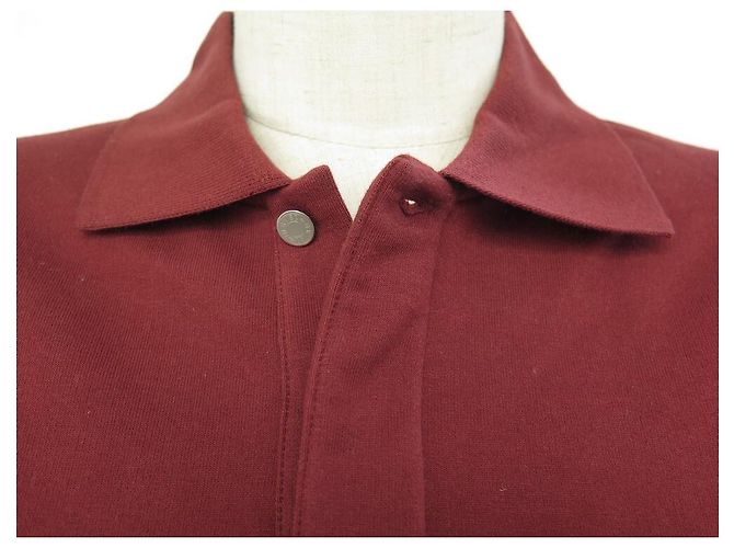 Hermès NOVA TSHIRT HERMES POLO WINDSOT MANGA COMPRIDA T36 S EM ALGODÃO BORGONHA Bordeaux - vista 2