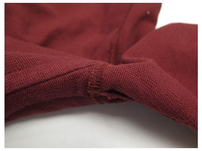 Hermès NOVA TSHIRT HERMES POLO WINDSOT MANGA COMPRIDA T36 S EM ALGODÃO BORGONHA Bordeaux - vista 6