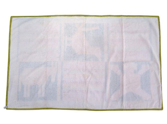 Hermès NEW HERMES TOWEL BEACH MAT TRIBAL PATTERN IN COTTON BATH BEACH TOWEL Green - view 4