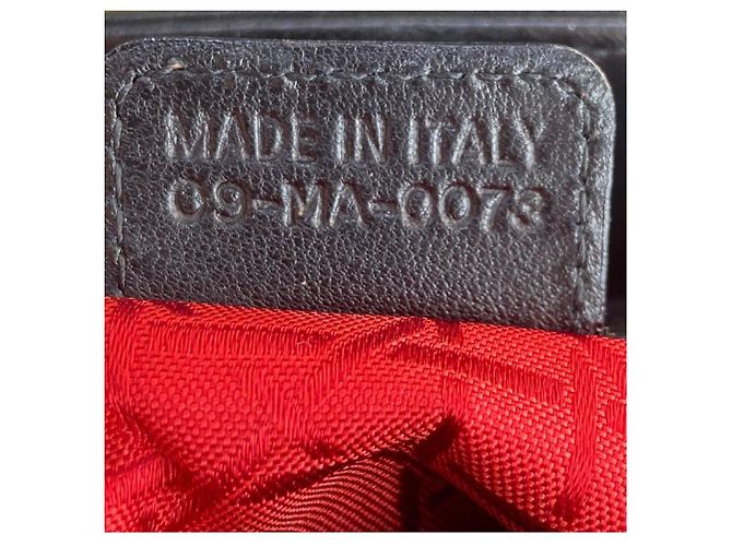 Lady Dior medio in pelle di agnello con borchie - vista 11