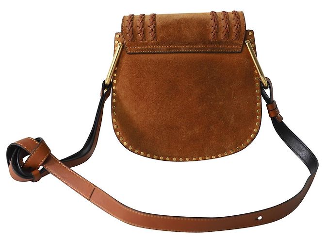 Chloé Borsa Chloe Hudson in pelle scamosciata marrone - vista 3
