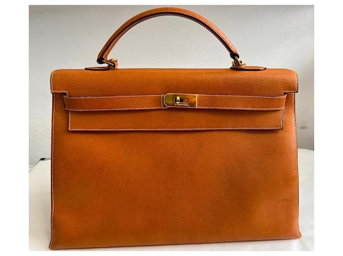 Hermès Kelly Hellbraun - Ansicht 4