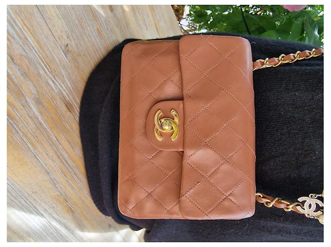 Timeless Chanel Mini Square Vintage Caramello - vista 12