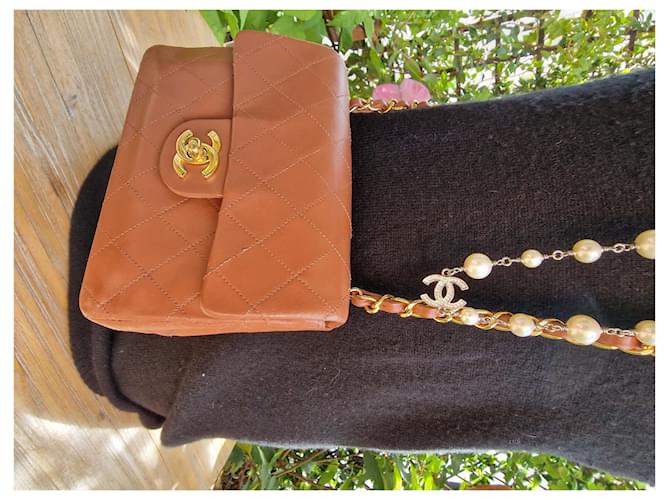 Timeless Chanel Mini Square Vintage Caramello - vista 13