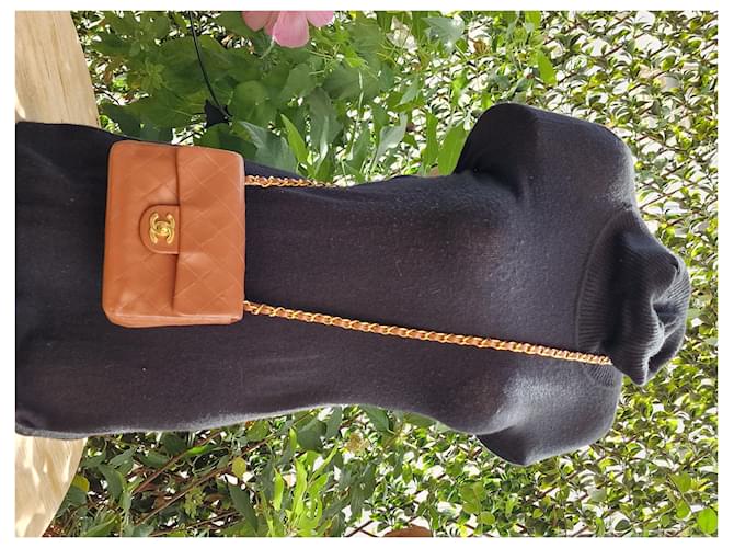 Timeless Chanel Mini Square Vintage Caramello - vista 20