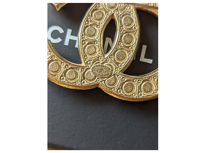Chanel CC F15V Logo GHW Scatola di spille di perle e cristalli docs D'oro - vista 5