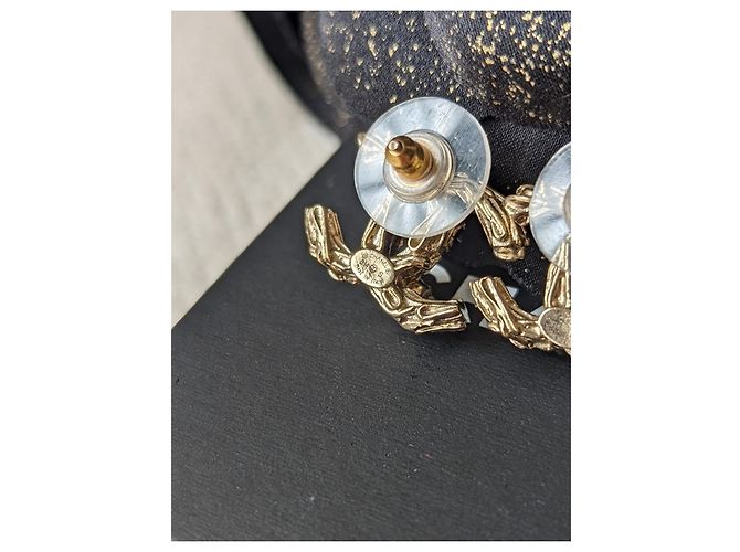 Chanel CC B14Scatola per orecchini classica S Logo Crystal GHW Coco Mark D'oro - vista 5