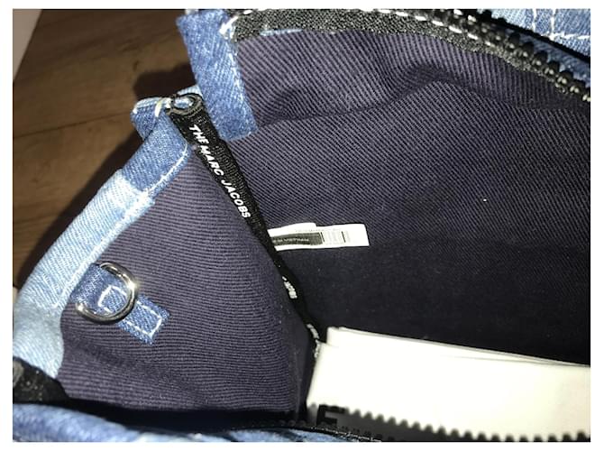 Mini tote Marc Jacobs in denim blu - vista 4