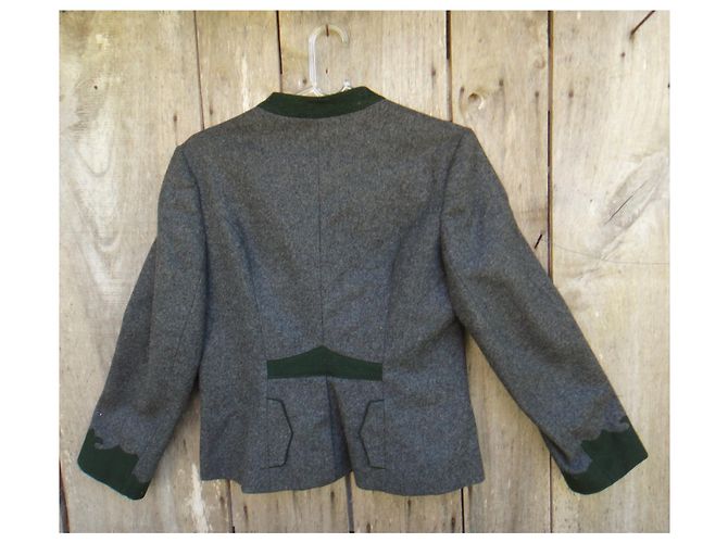 Autre Marque Pischl Tyrolean Loden Wool Jacket Grey 38 - view 2