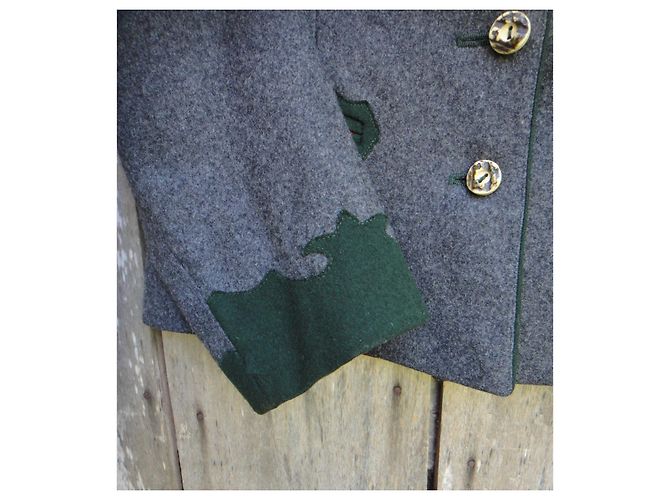 Autre Marque Pischl Tyrolean Loden Wool Jacket Grey 38 - view 5
