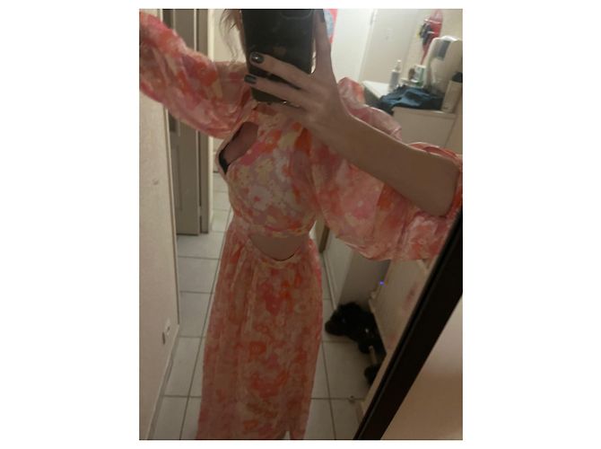 Maje Flower Power Kleid rosa Viscose Pink - Ansicht 9