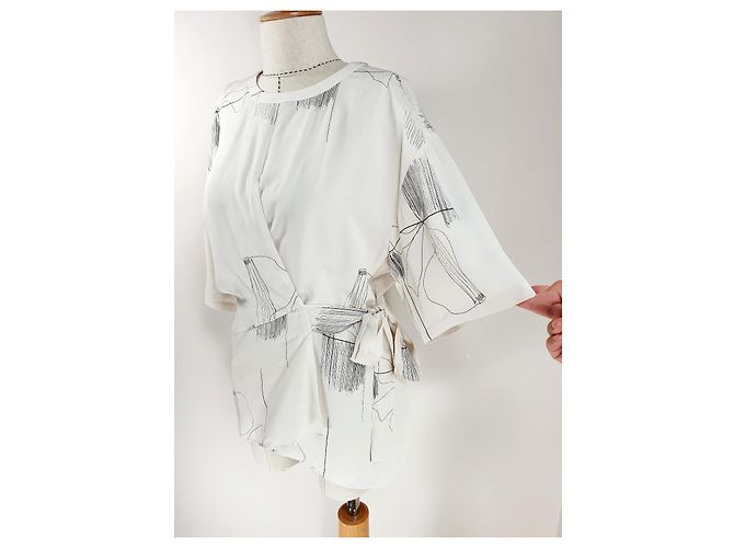 Top blanco de viscosa Filippa K - vista 2