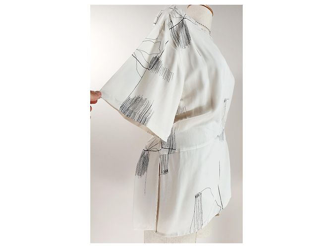 Top blanco de viscosa Filippa K - vista 3