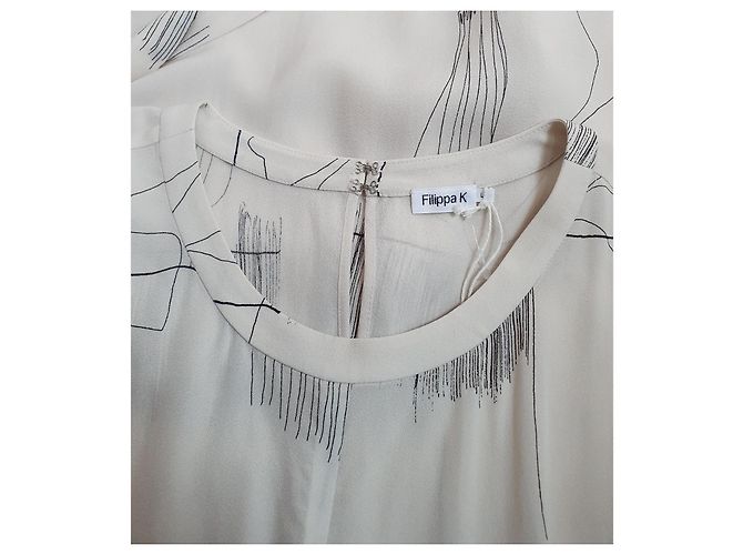 Top blanco de viscosa Filippa K - vista 5