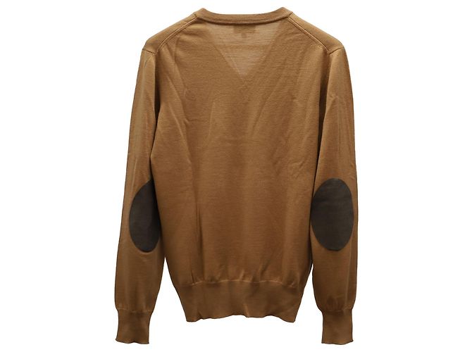 Vivienne Westwood Pullover mit V-Ausschnitt aus brauner, hellbrauner Wolle - Ansicht 2