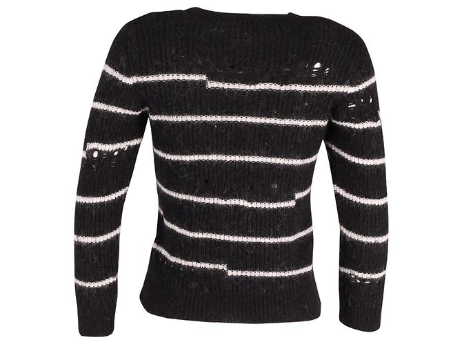 JERSEY DE PUNTO A RAYAS IRO CLON Negro - vista 3