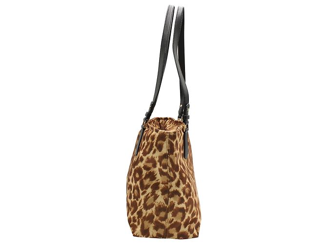 Borsa a tracolla Kate Spade Taylor Leopard in nylon animalier Marrone - vista 3