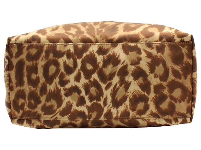 Borsa a tracolla Kate Spade Taylor Leopard in nylon animalier Marrone - vista 5