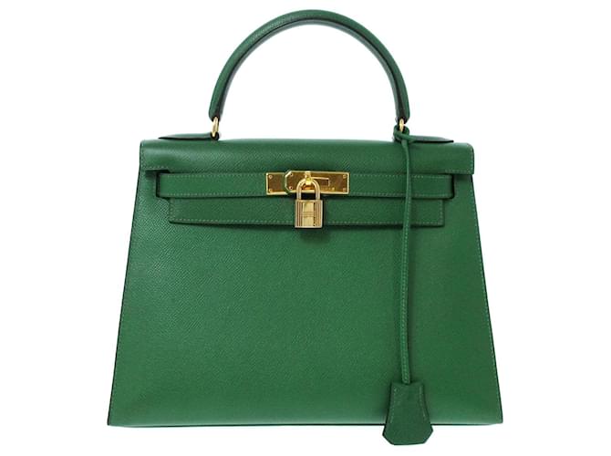 Hermès hermes kelly Green Leather ref.613289 - Joli Closet