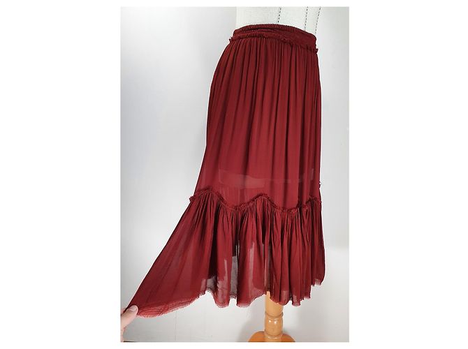 Autre Marque Falda Arijana Rabens Saloner Burdeos Viscosa - vista 2