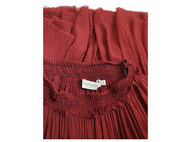Autre Marque Falda Arijana Rabens Saloner Burdeos Viscosa - vista 4