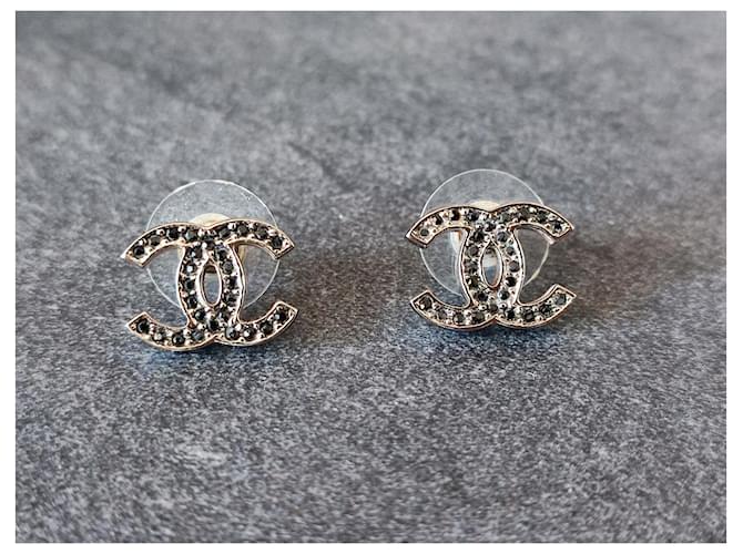 Chanel Ohrringe cc Schwarz - Ansicht 12