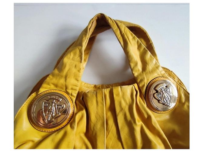 Borsa a mano Gucci in pelle gialla Giallo Senape - vista 3