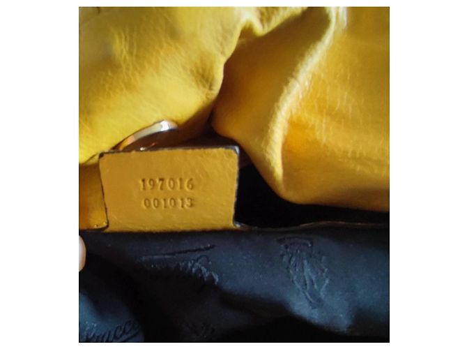 Borsa a mano Gucci in pelle gialla Giallo Senape - vista 7