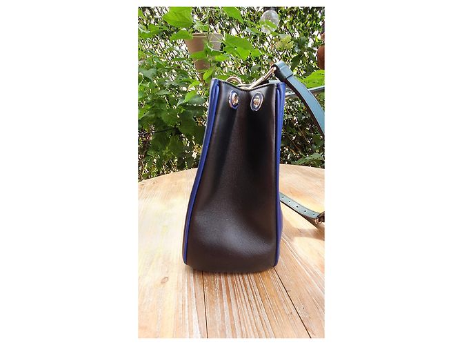 Borsa tote Dior Diorissimo blu in pelle - vista 10