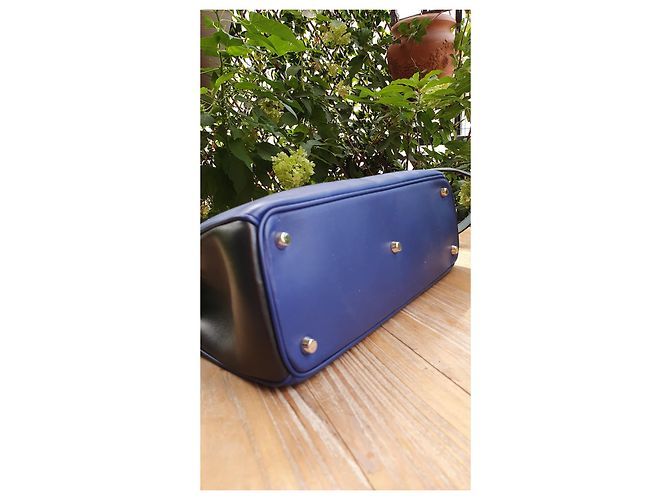 Borsa tote Dior Diorissimo blu in pelle - vista 12