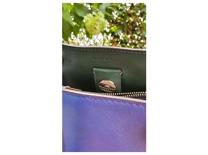 Borsa tote Dior Diorissimo blu in pelle - vista 3