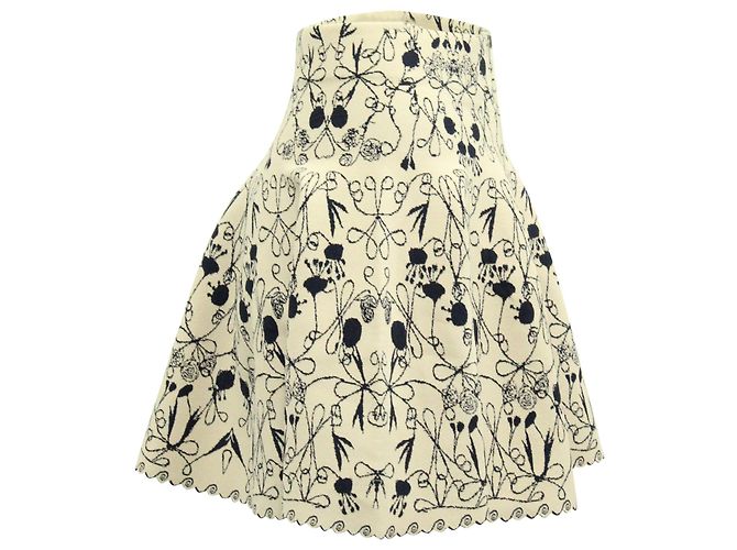 Alaïa Gonna Alaia Stampata in Viscosa Multicolor - vista 3