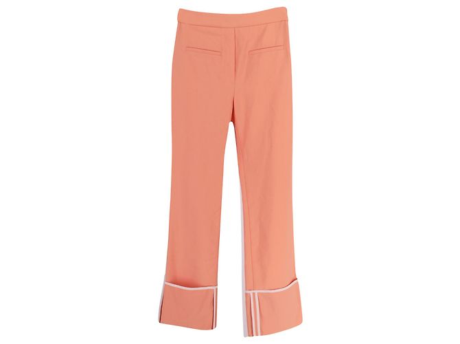 Ellery Bembe Hose mit Umschlagmanschette aus pfirsichfarbenem Polyester Angeln - Ansicht 2