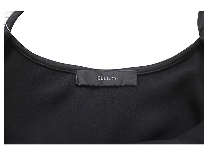 Abito sottoveste con frange Ellery in acetato nero - vista 7