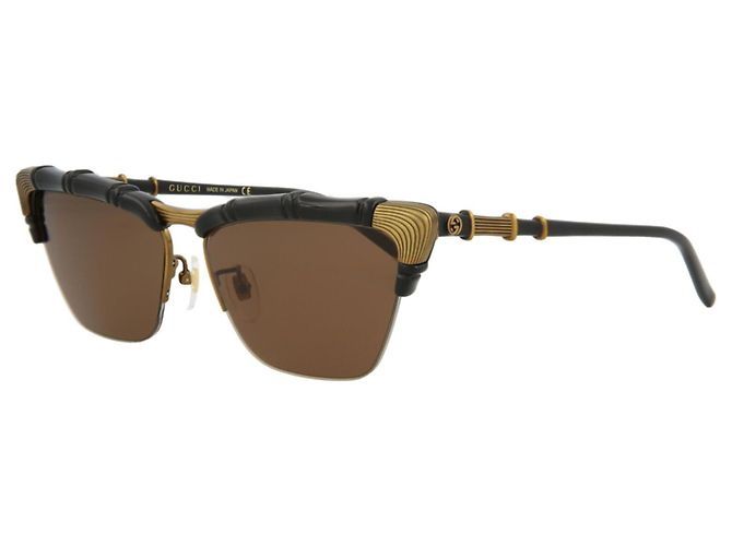 Gafas de sol de inyección Gucci Cat Eye-Frame Negro - vista 2
